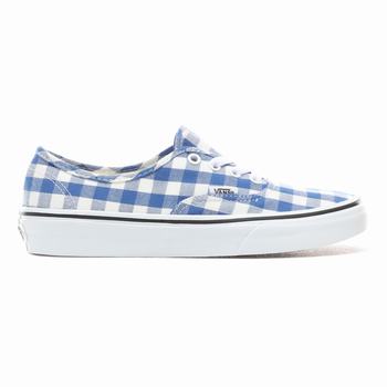 Damske Tenisky Vans Gingham Authentic Modre/Biele VA97GWYHP